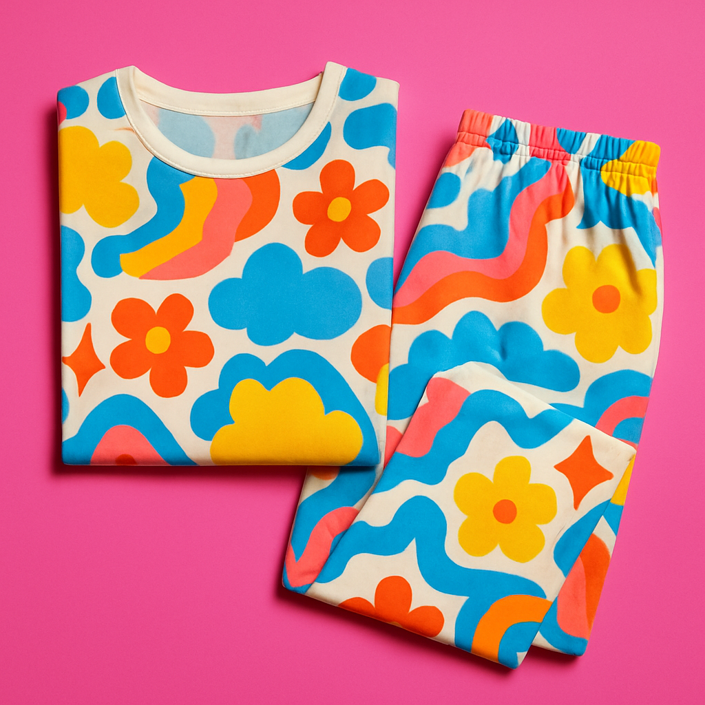 Patterned pajama set